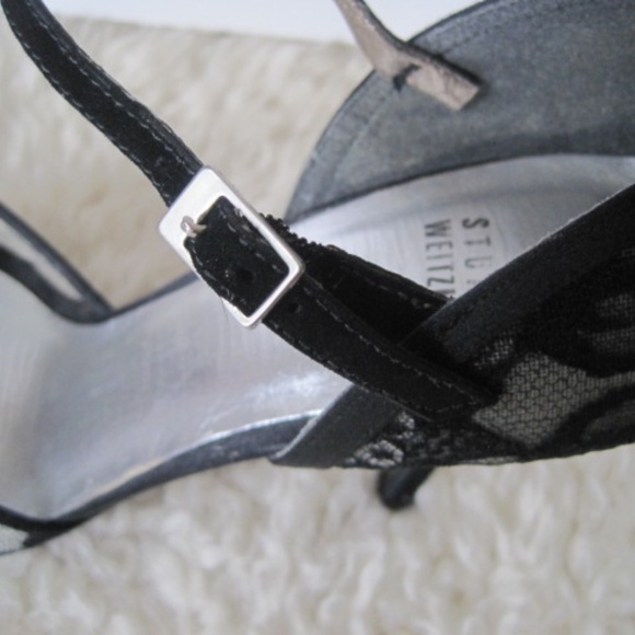 Stuart Weitzman Lace /Satin Pump - Picture 5 of 15
